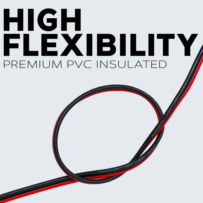 Audiopipe 100 ft 10 Gauge CCA Red Black Stranded 2 Conductor Speaker Wire Car Home Audio - Image 5